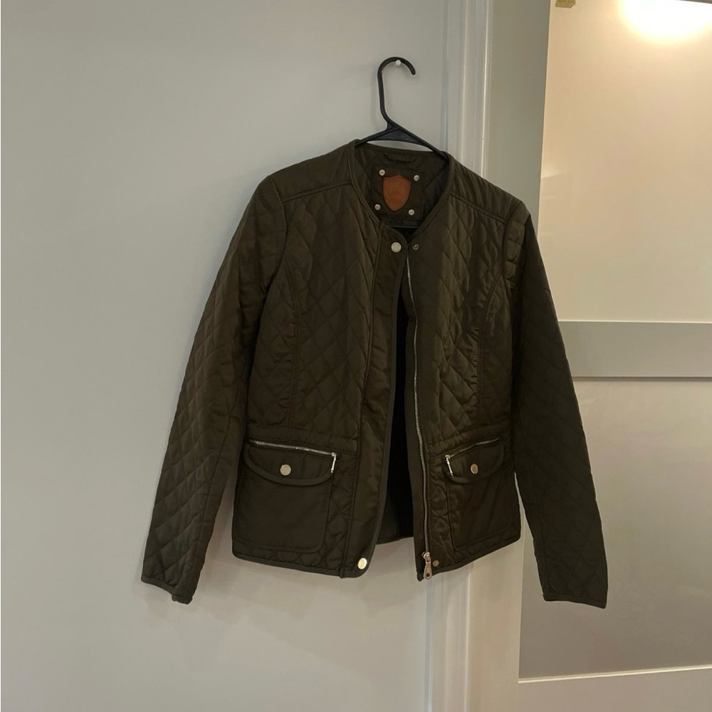 Quilted Olive Green Jacket